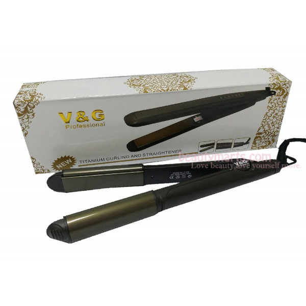 V&G Titanium Curling and Flat Iron